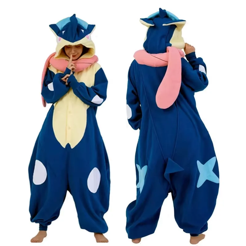 Anime Costume Kigurumi Onesie Mewtwo Greninja Gengar Cosplay Halloween Adult Anime Pajamas Pijama