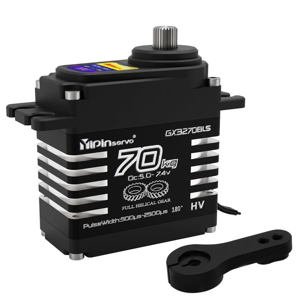 70kg Digital Servos Large Torque Magnetic Induct 8.4v Brushless Motor IP68 Steel Helical Gear For 1/8 1/10 Remote RC Car Robot