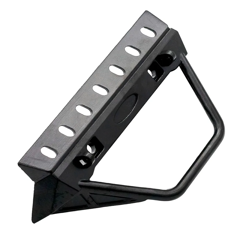 Metal Front Bumper With Lights For 1/10 Rc Crawler Trx4 Defender Axial Scx10 90046 Scx10 Iii Axi03007 Axi03003 Upgrade
