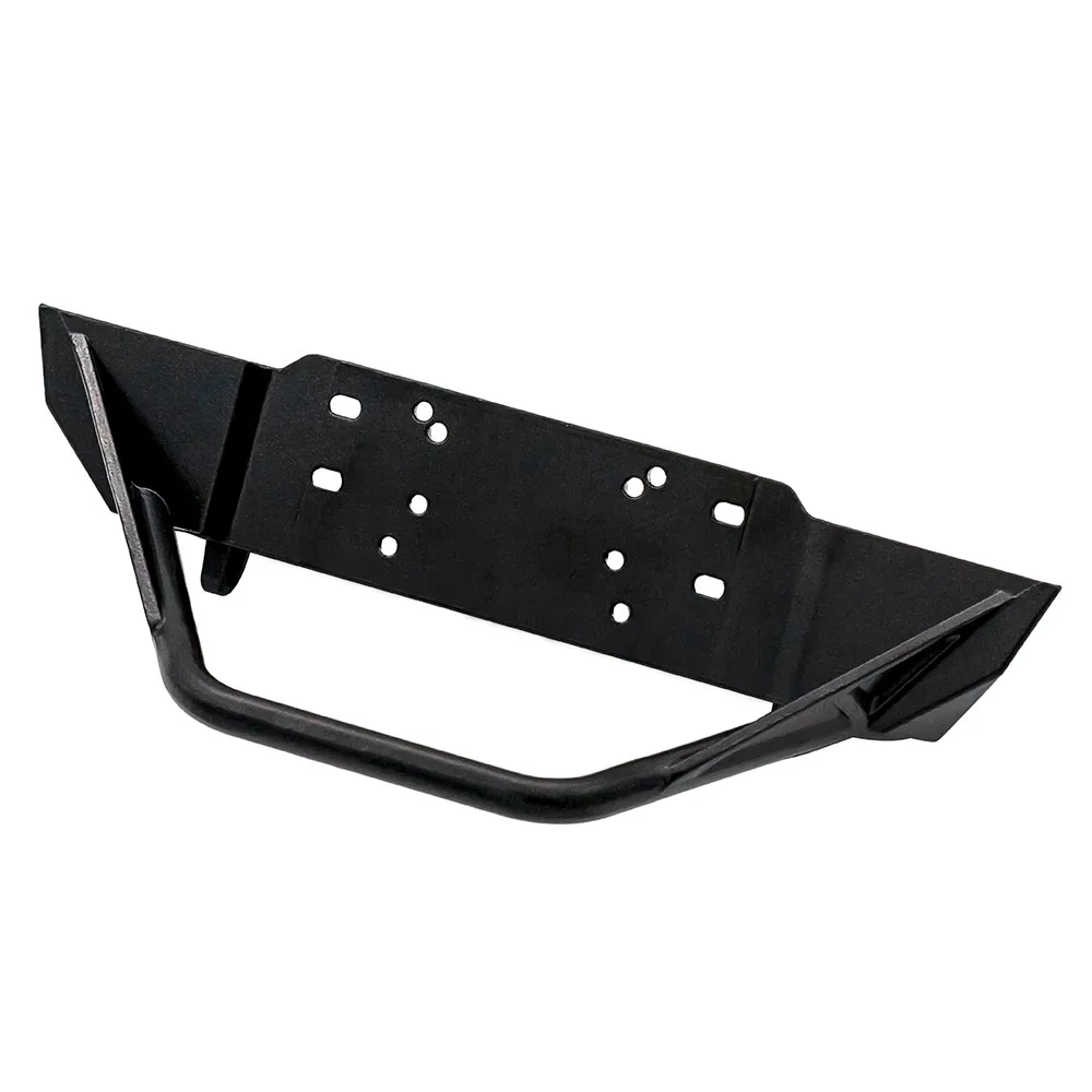 Metal Front Bumper With Lights For 1/10 Rc Crawler Trx4 Defender Axial Scx10 90046 Scx10 Iii Axi03007 Axi03003 Upgrade