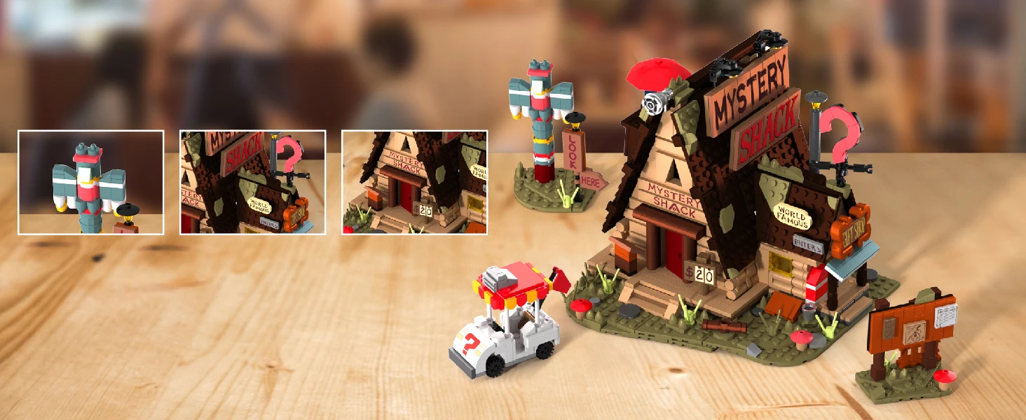 1125PCS/set CLassic TV Shows Gravityed Fall House Building Block Toy for Kids Fan Gifts Farm Architecture Model Bricks City View