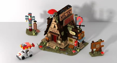 1125PCS/set CLassic TV Shows Gravityed Fall House Building Block Toy for Kids Fan Gifts Farm Architecture Model Bricks City View