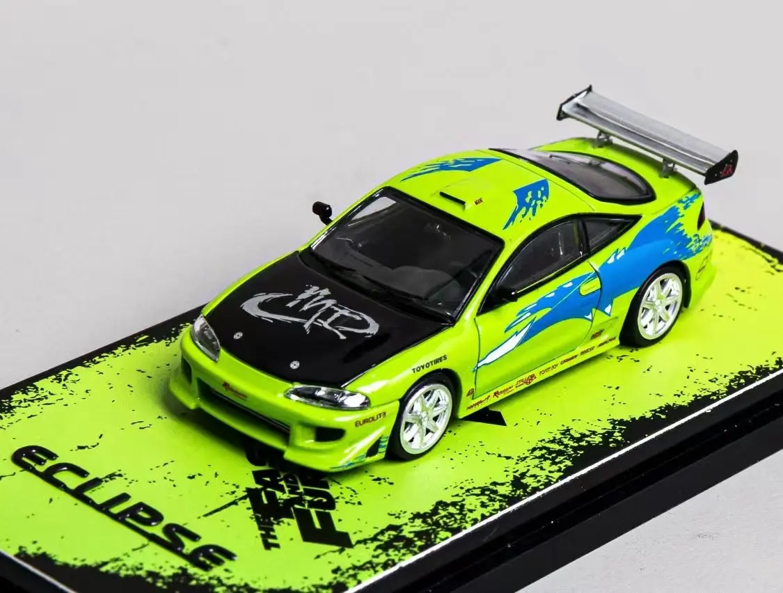 Transcend Model Eclipse Fast Green Diecast Car Limited 999pcs Collection Auto Toys Gift 1/64