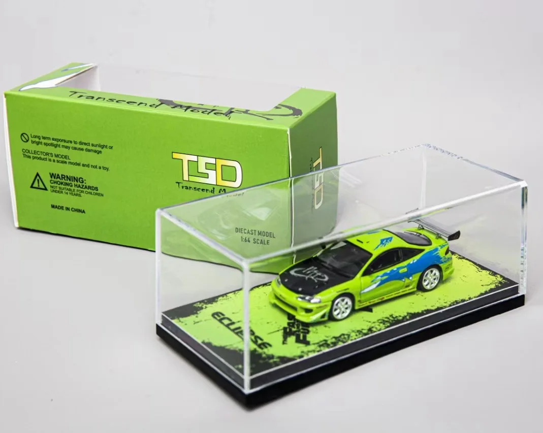 Transcend Model Eclipse Fast Green Diecast Car Limited 999pcs Collection Auto Toys Gift 1/64