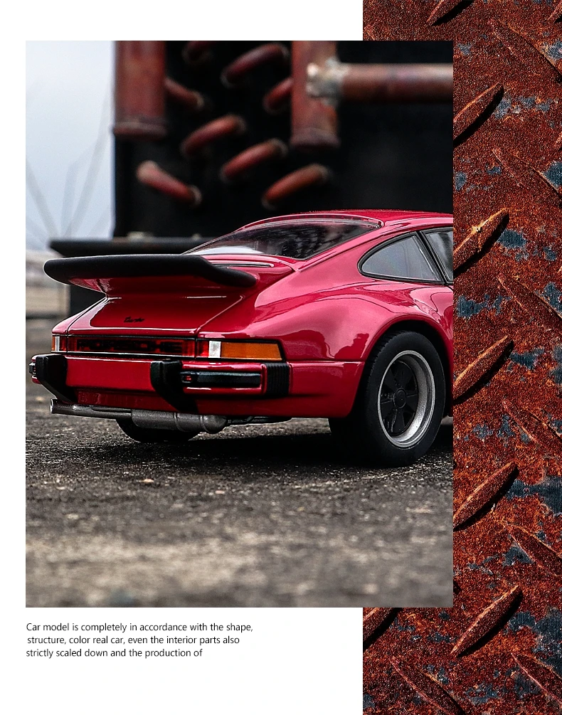 WELLY 1:24 Porsche 911 Turbo 3.0 1974 Alloy Car Diecasts & Toy Vehicles Car Model Miniature Scale Model Car Toy For Children