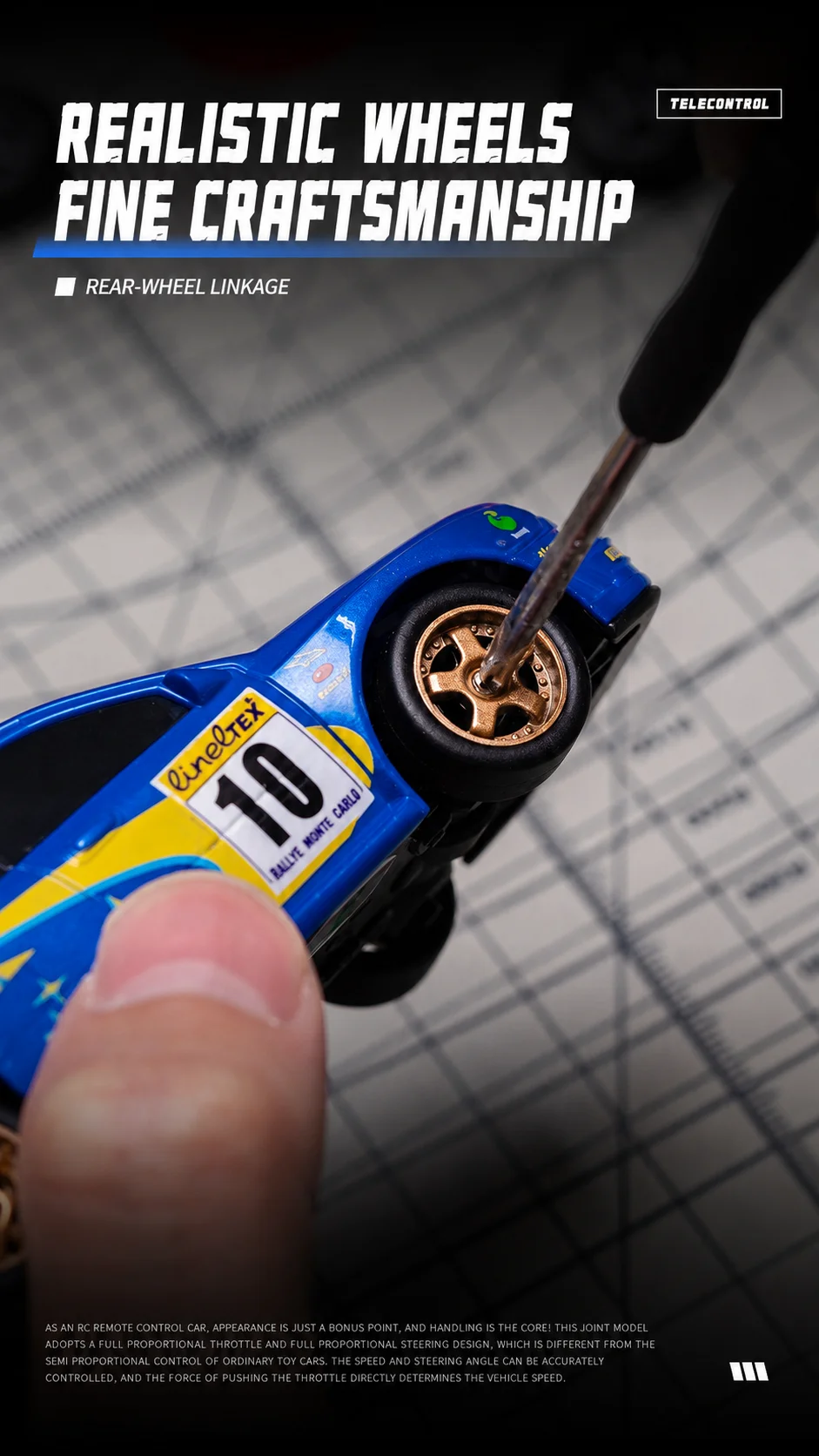 1:43 RC Drift Car 4WD Remote Control Racing Car Mazda RX7 Subaru STI with LED Lights High Speed Mini Vehicle Toy Gift for Boys