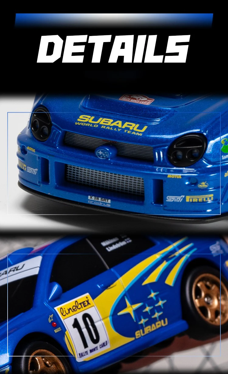 1:43 RC Drift Car 4WD Remote Control Racing Car Mazda RX7 Subaru STI with LED Lights High Speed Mini Vehicle Toy Gift for Boys