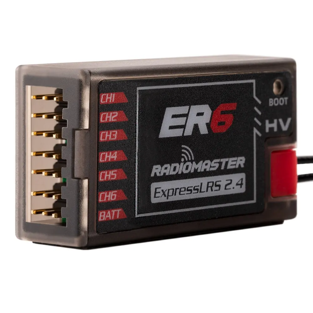 Radiomaster ER6 2.4G 6CH 100mw CRSF PWM Receiver