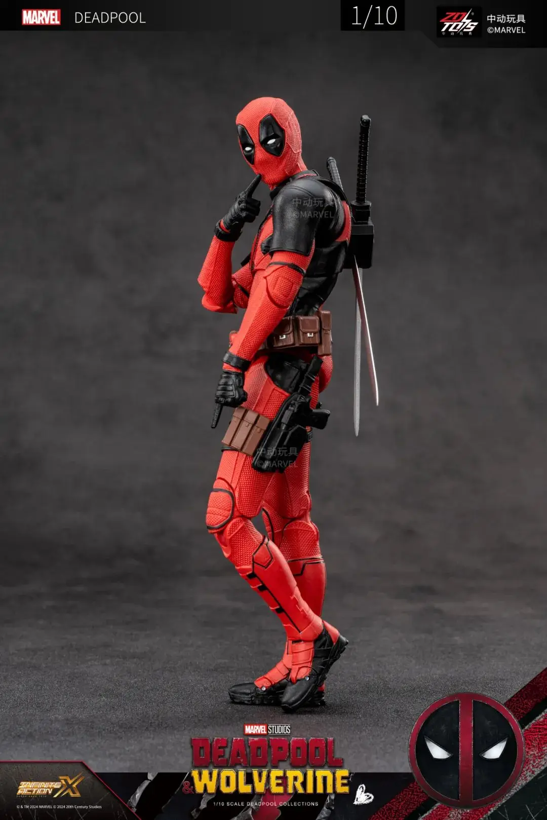 ZD Toys film 1:10 Deadpool & Wolverine Action figures Deadpool Boxed Wolverine Collection Adult Action Figures