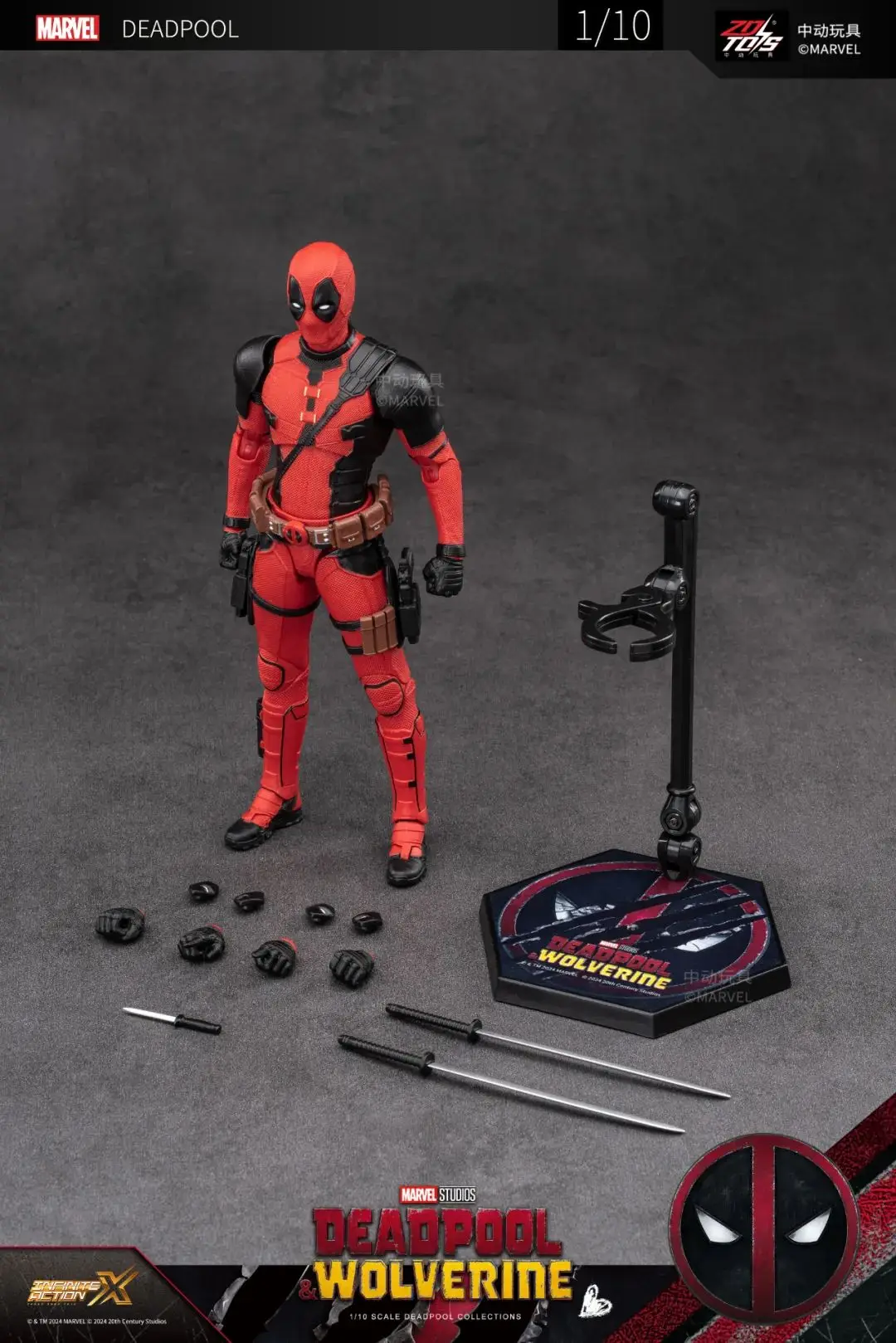 ZD Toys film 1:10 Deadpool & Wolverine Action figures Deadpool Boxed Wolverine Collection Adult Action Figures