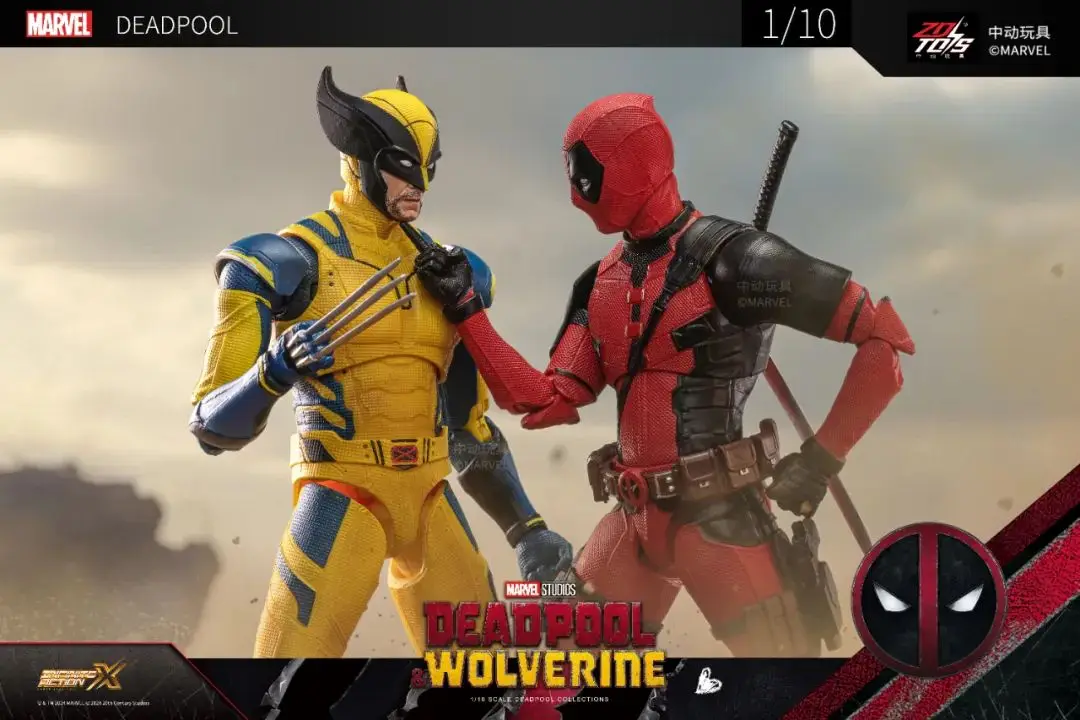 ZD Toys film 1:10 Deadpool & Wolverine Action figures Deadpool Boxed Wolverine Collection Adult Action Figures