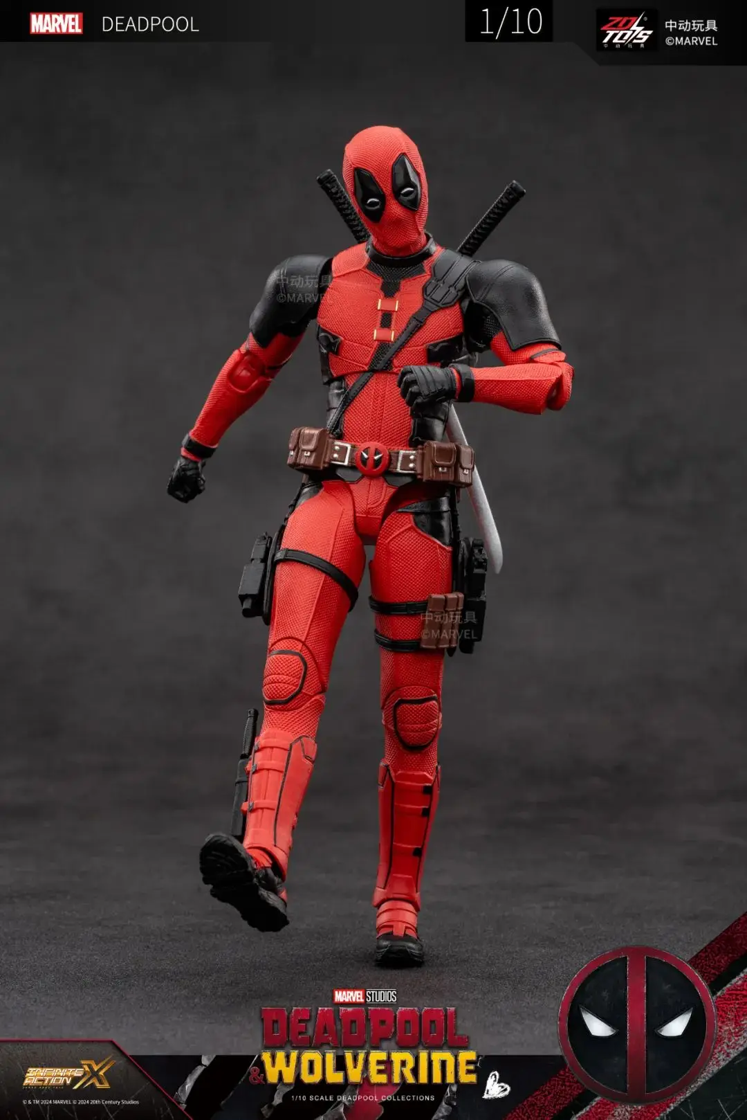 ZD Toys film 1:10 Deadpool & Wolverine Action figures Deadpool Boxed Wolverine Collection Adult Action Figures