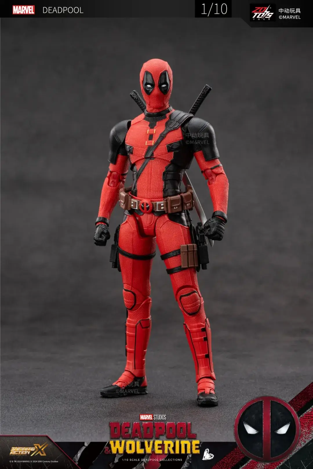ZD Toys film 1:10 Deadpool & Wolverine Action figures Deadpool Boxed Wolverine Collection Adult Action Figures