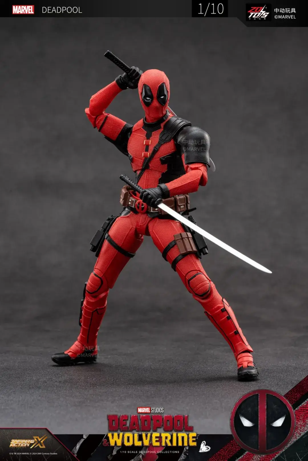 ZD Toys film 1:10 Deadpool & Wolverine Action figures Deadpool Boxed Wolverine Collection Adult Action Figures