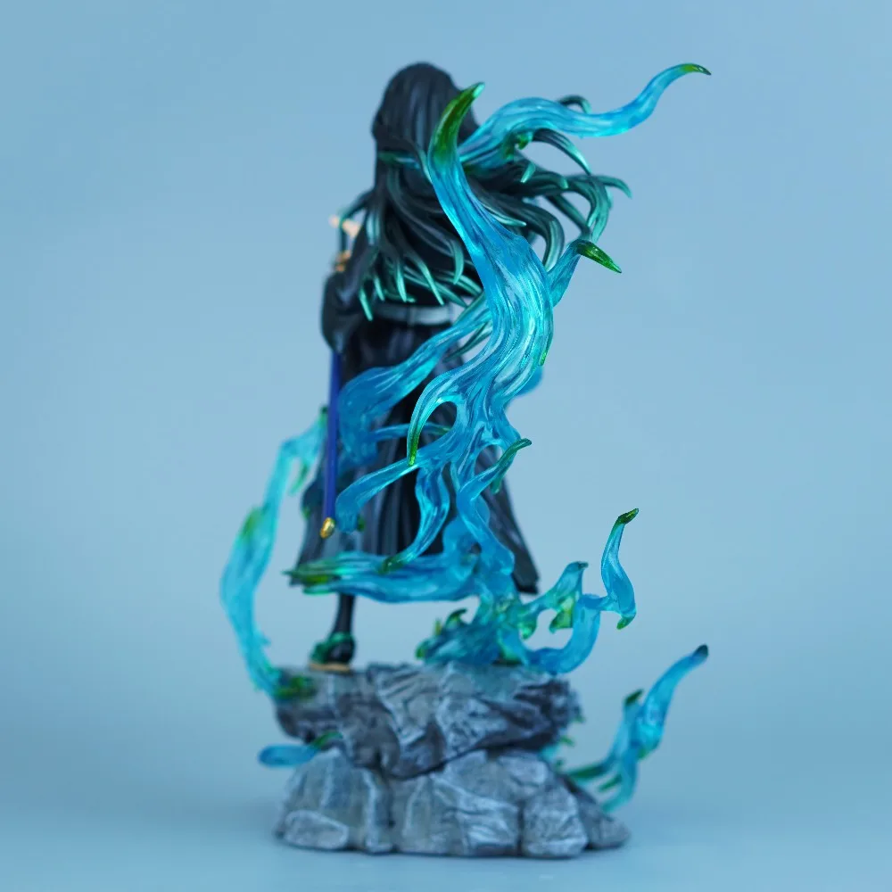 25cm/9.84in Anime Demon Slayer Figure Tokitou Muichirou Action Figures Pvc Statue Desktop Ornamen Collection Model Toys Gifts