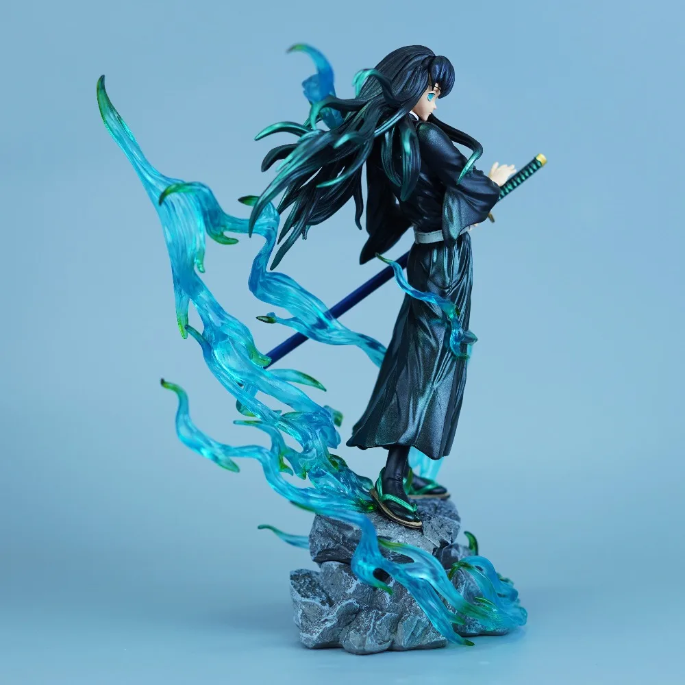 25cm/9.84in Anime Demon Slayer Figure Tokitou Muichirou Action Figures Pvc Statue Desktop Ornamen Collection Model Toys Gifts