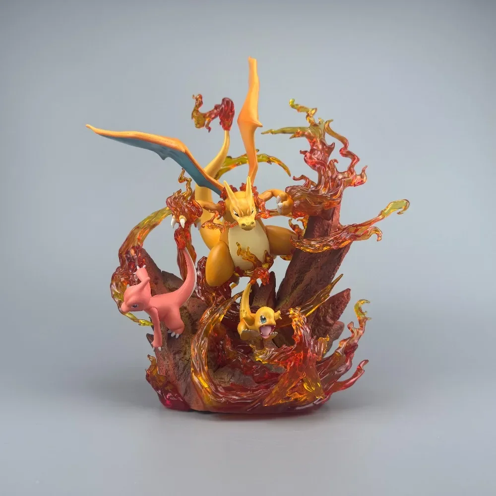 30cm/11.81in Anime Pokemen Figure Charizard Charmander Action Figures Pvc Statue Desktop Ornamen Collection Model Toys Gifts