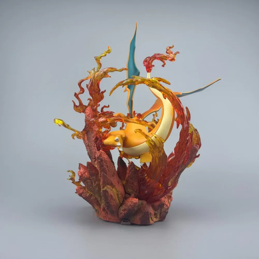 30cm/11.81in Anime Pokemen Figure Charizard Charmander Action Figures Pvc Statue Desktop Ornamen Collection Model Toys Gifts