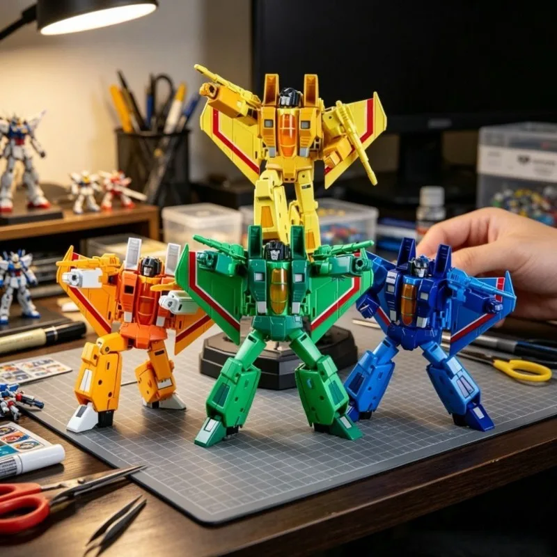 New Anime SS86 G1 Thundercracker Figure KO Transformation Starscream Skywarp Action Figures Collection Model Toy Gift For Fans