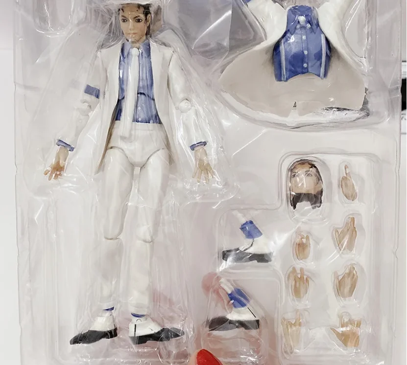 Shfiguarts Michael-Jackson Action Character Model Toy Movable Collectible Moonwalk Pose Home Decoration Gift For Adult Collector