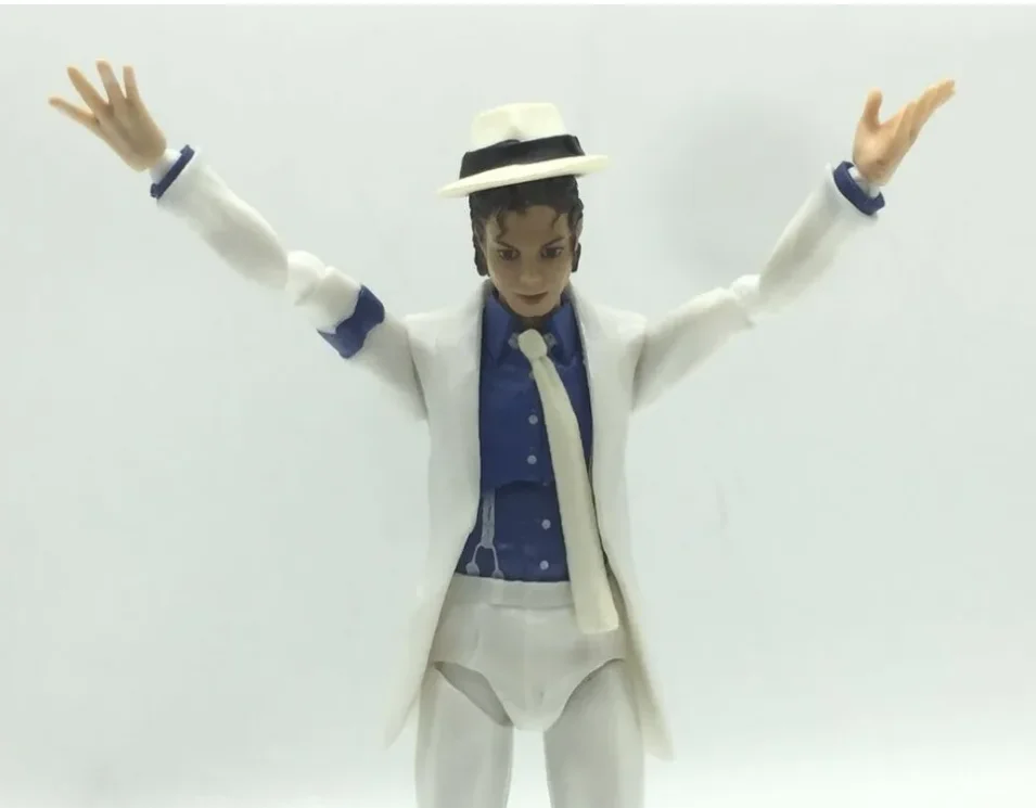 Shfiguarts Michael-Jackson Action Character Model Toy Movable Collectible Moonwalk Pose Home Decoration Gift For Adult Collector
