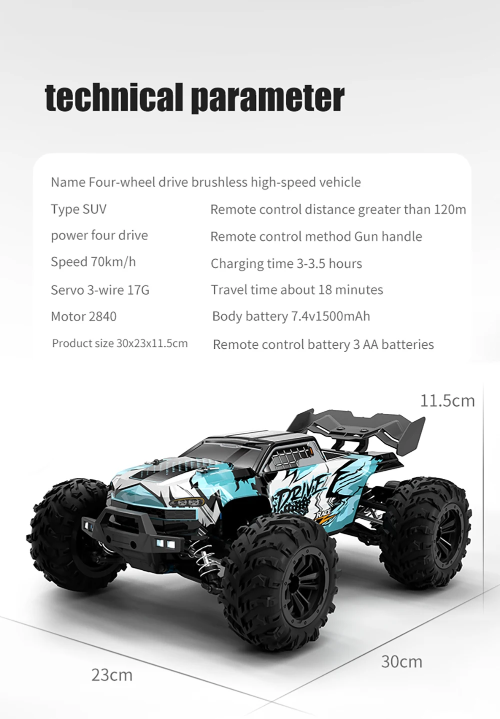 Wltoys 16101Pro 16102Pro Rc Car 4X4 70Km/H High Speed Brushless Motor Rc Monster Truck Metal Transmission Esc Ipx4 Off-Road 2.4g Remote Control Car Professional Racing Cars Toy for Adults