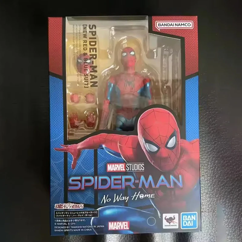 In Stock Shf Spider Man Brand New Day Peter Parker New Red And Blue Suit Gk Action Figure Desktop Decoration Toys Gifts For Fans
