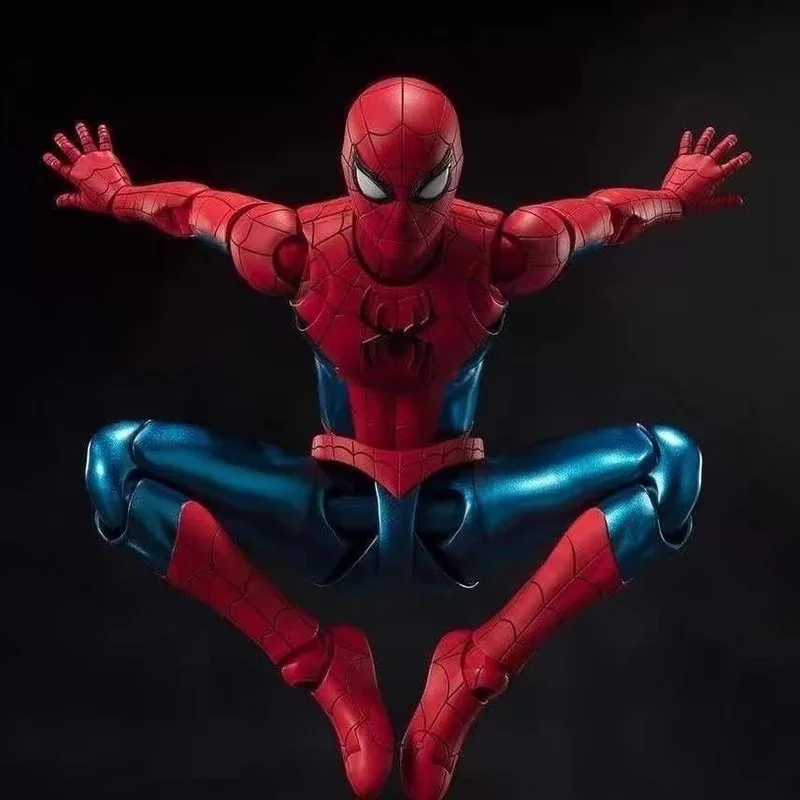 In Stock Shf Spider Man Brand New Day Peter Parker New Red And Blue Suit Gk Action Figure Desktop Decoration Toys Gifts For Fans