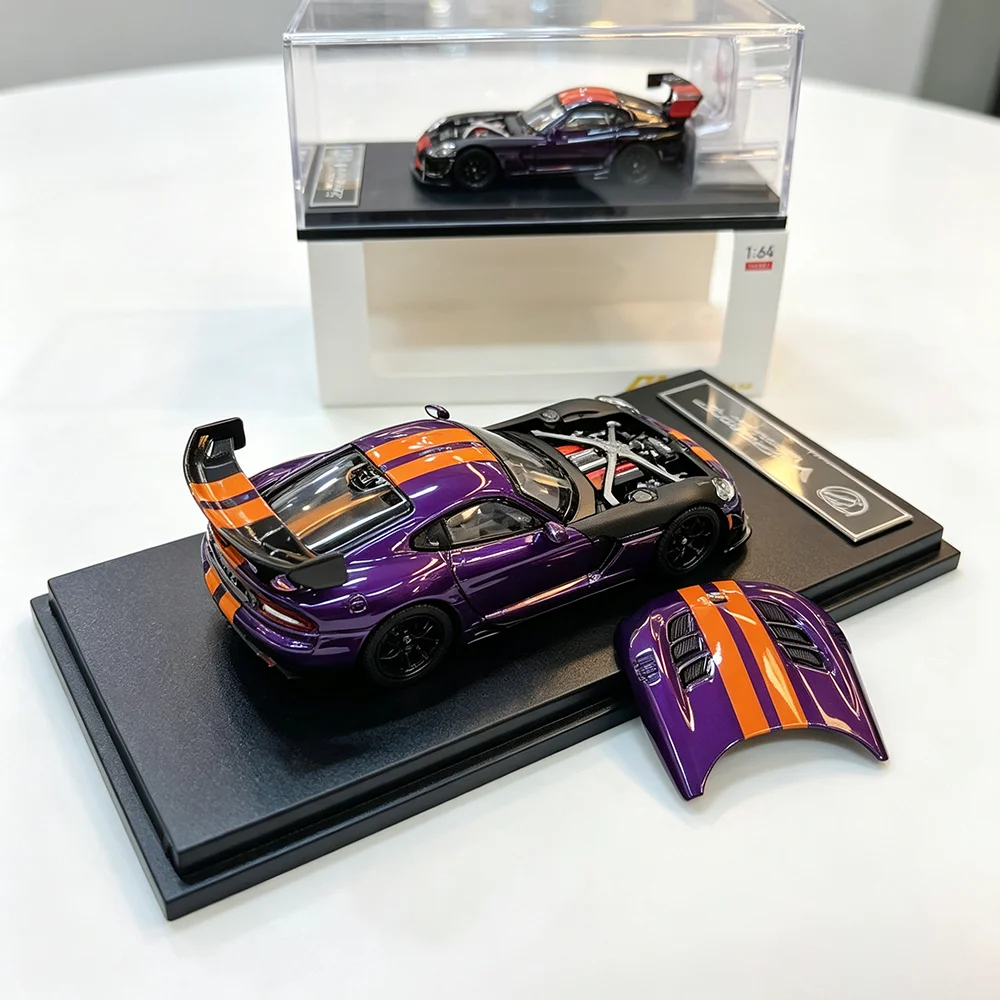 1/64 Model Car For Third Generation Viper Supercar Simulation Alloy Sports Car Model Collector Toy Luxury Vehicle For Gifts
