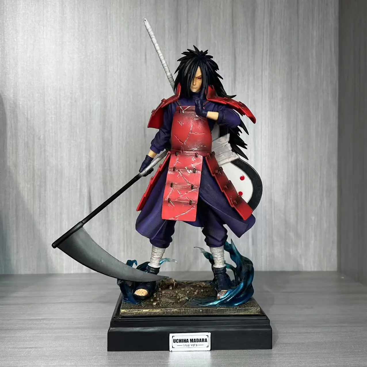 Actual Shot Naruto Shippuden Armored Edo Tensei Uchiha Madara GK Statue Trendy Toy Ornament Gift