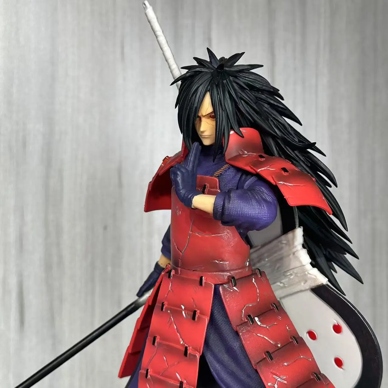 Actual Shot Naruto Shippuden Armored Edo Tensei Uchiha Madara GK Statue Trendy Toy Ornament Gift