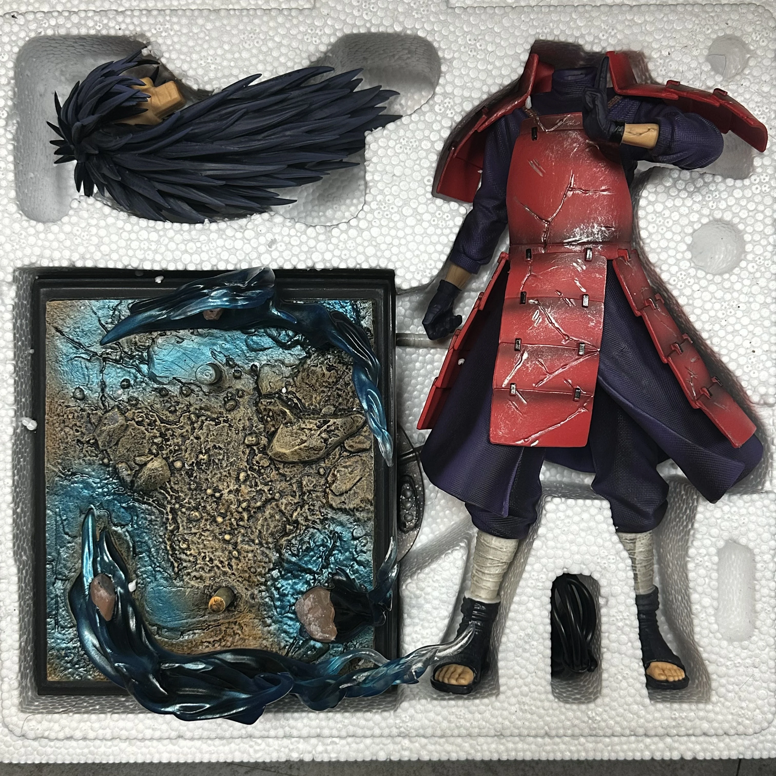 Actual Shot Naruto Shippuden Armored Edo Tensei Uchiha Madara GK Statue Trendy Toy Ornament Gift