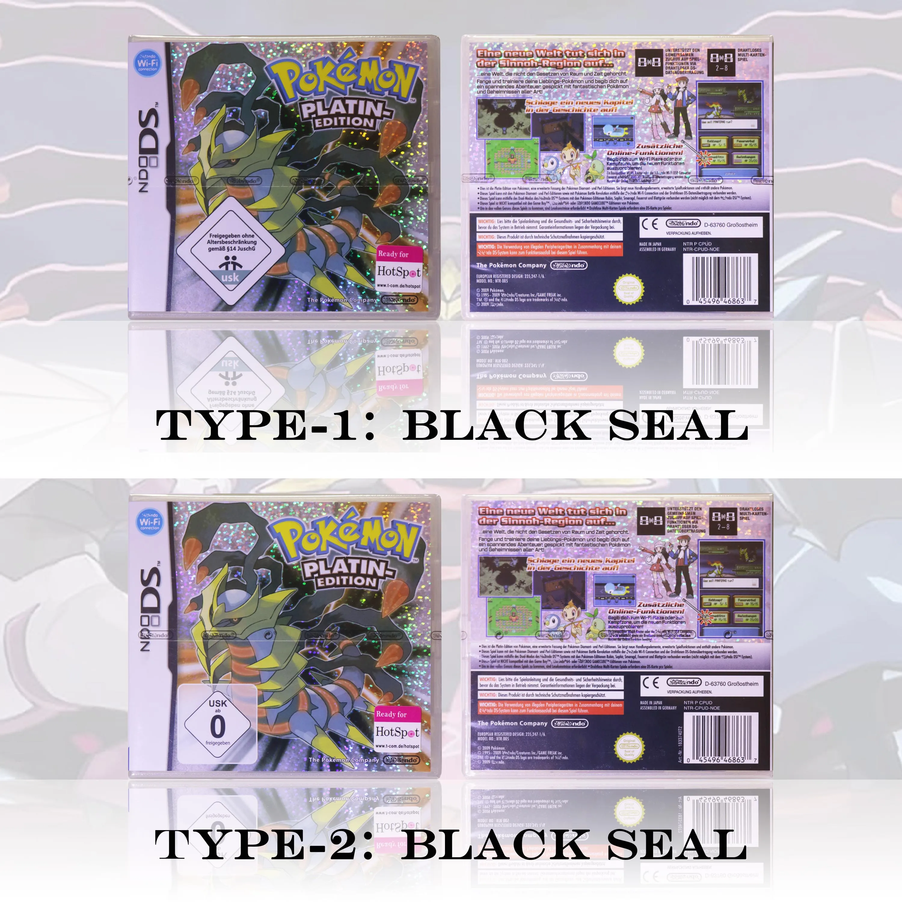 NOE Version Pokémon Platin-Edition New Sealed Package DS Video Game Card With Box and Manuals For DS 2DS 3DS Console