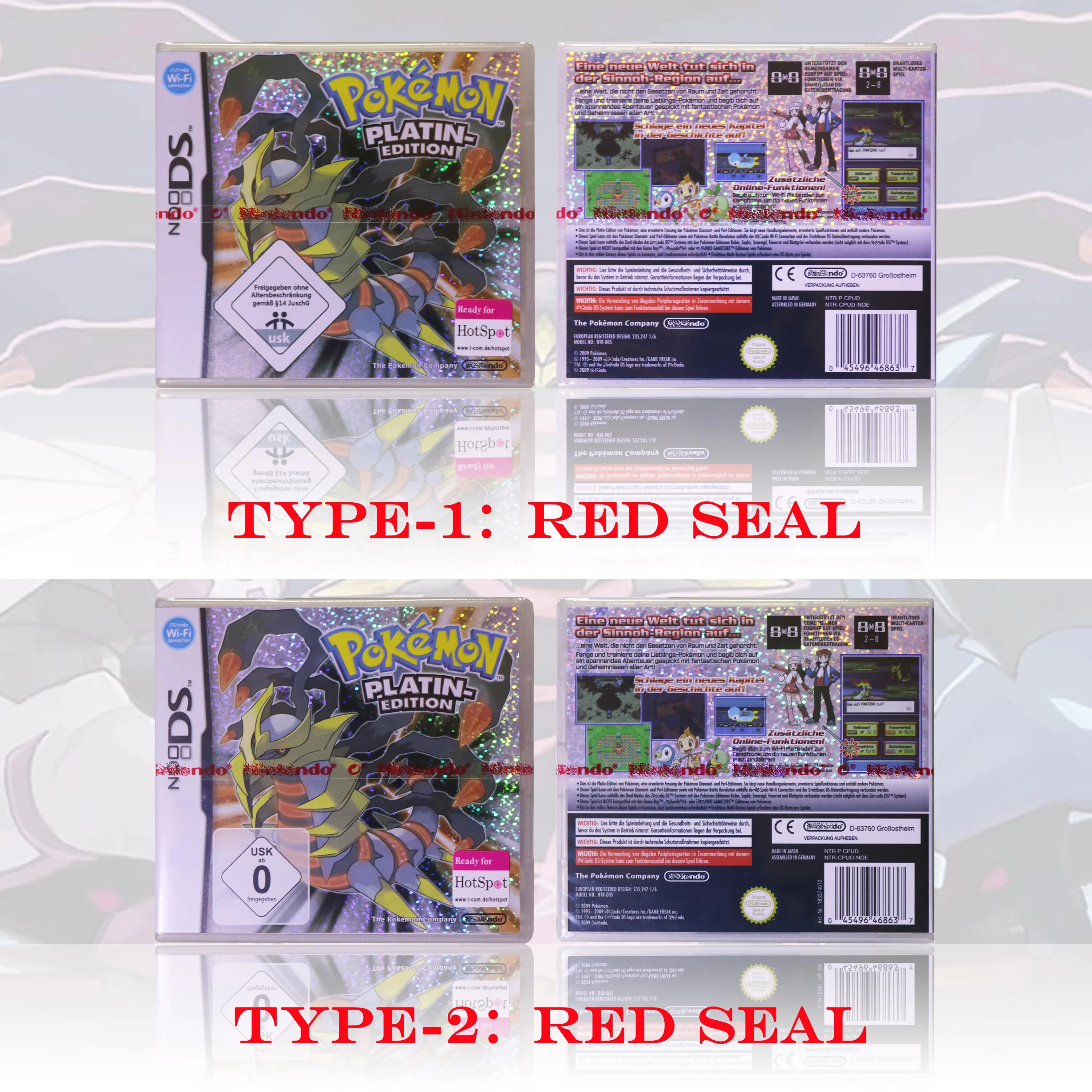 NOE Version Pokémon Platin-Edition New Sealed Package DS Video Game Card With Box and Manuals For DS 2DS 3DS Console
