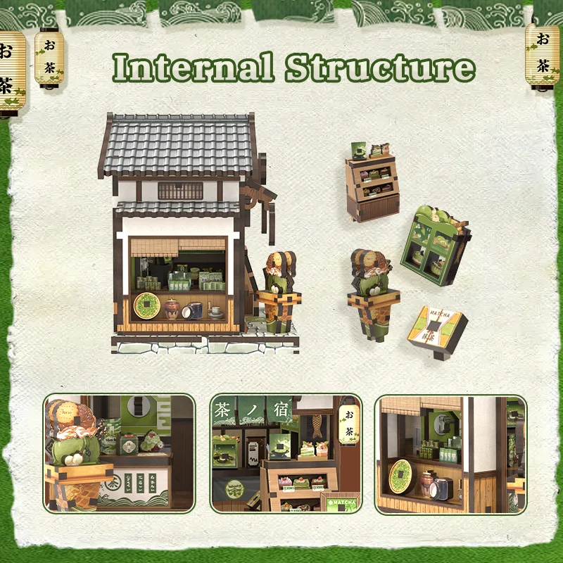 CUTEBEE Book Nook Kit DIY Wooden Doll House Miniature Model for Amazing Gifts Japanese Style