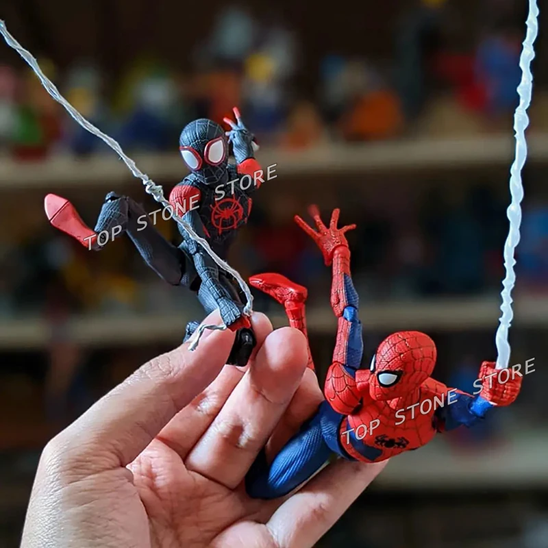 13cm Sentinel Miles Morales Action Figure Model Toys PVC Collection Sv Action Spider Brand New Day Figures