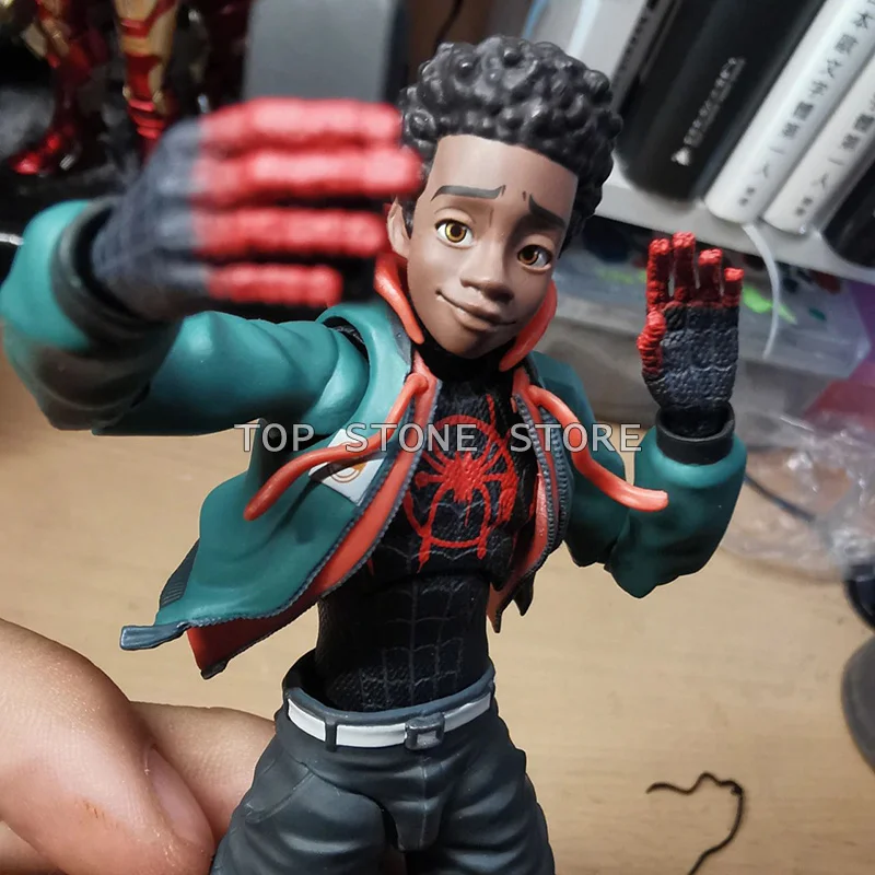 13cm Sentinel Miles Morales Action Figure Model Toys PVC Collection Sv Action Spider Brand New Day Figures