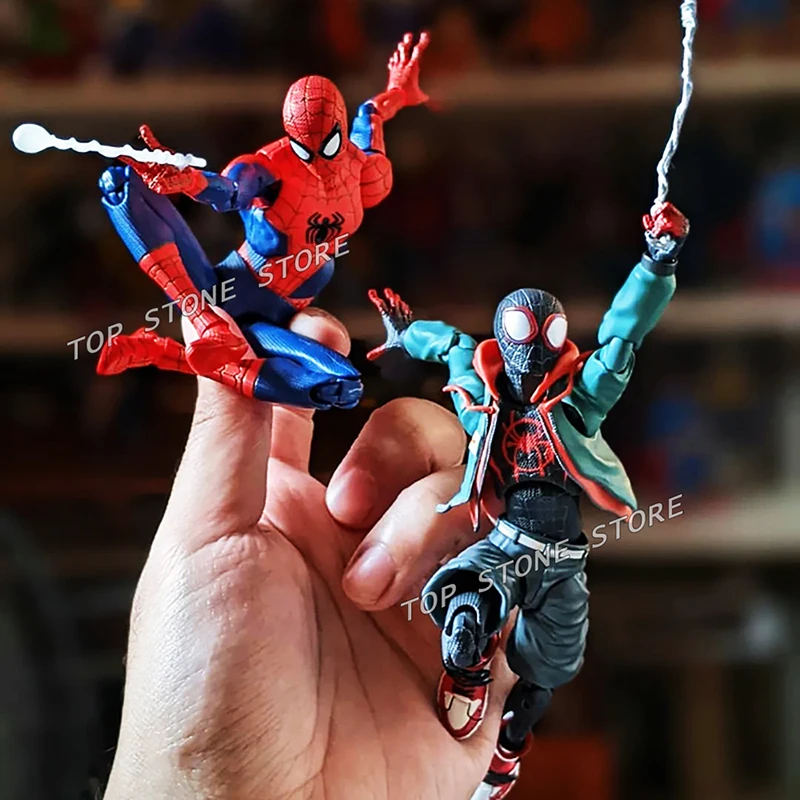 13cm Sentinel Miles Morales Action Figure Model Toys PVC Collection Sv Action Spider Brand New Day Figures