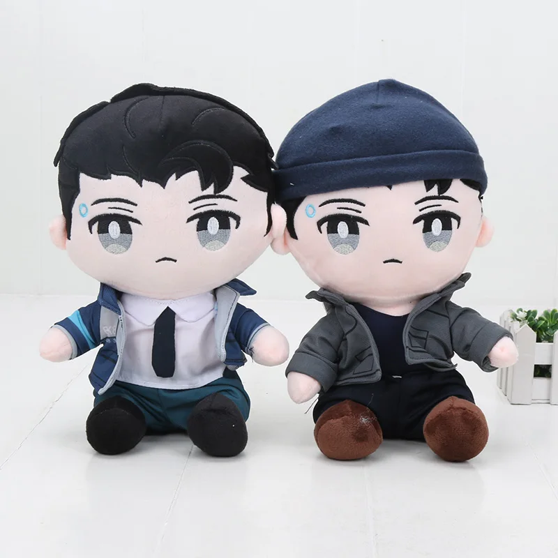 28cm Detroit Become Human Plush Doll Toys for Kids Connor RK800 Plush Doll Toys Game Cosplay Doll
