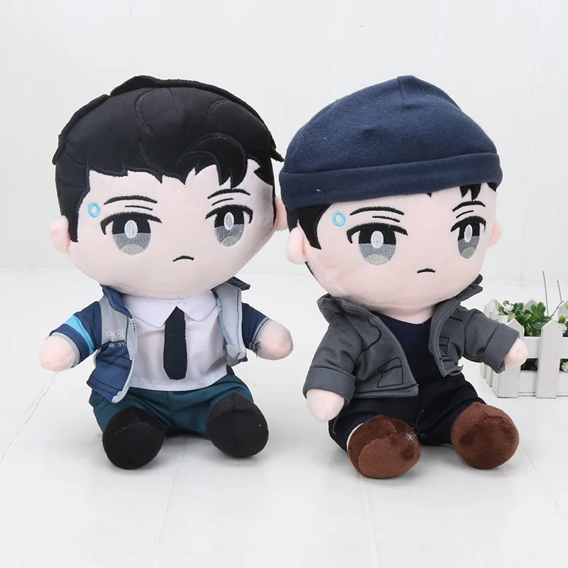 28cm Detroit Become Human Plush Doll Toys for Kids Connor RK800 Plush Doll Toys Game Cosplay Doll