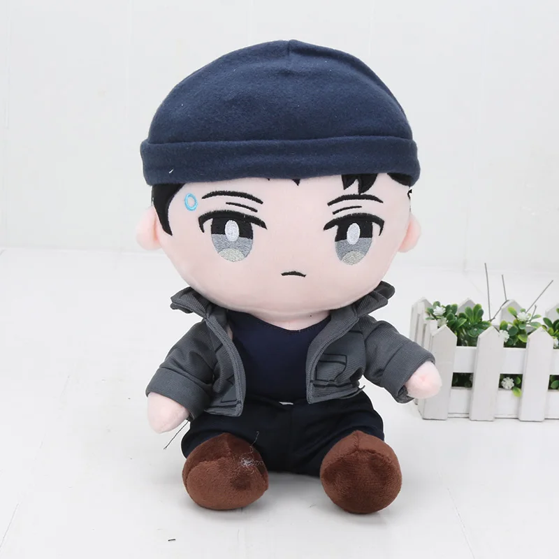 28cm Detroit Become Human Plush Doll Toys for Kids Connor RK800 Plush Doll Toys Game Cosplay Doll
