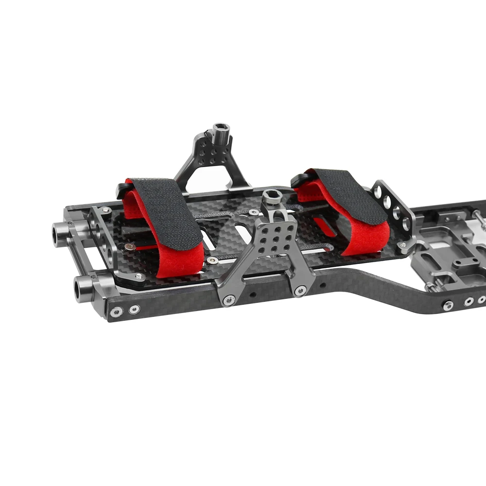 1/10 RC Crawler Carbon Fiber Girder 4MM CNC Metal Car Chassis Frame Body Kit Parts For Axial SCX10 II Rock Off Road Truck