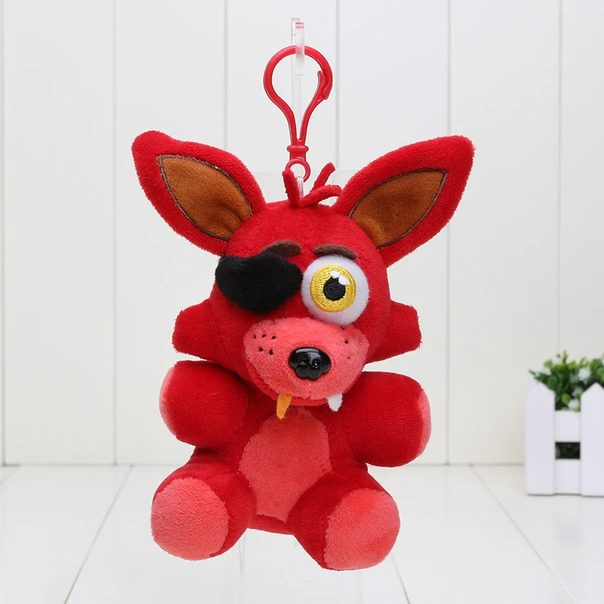 5Pcs Freddy Foxy Bonnie Chica Plush Toys Keychain Anime Plush Pendant Stuffed Plushie Dolls Toys