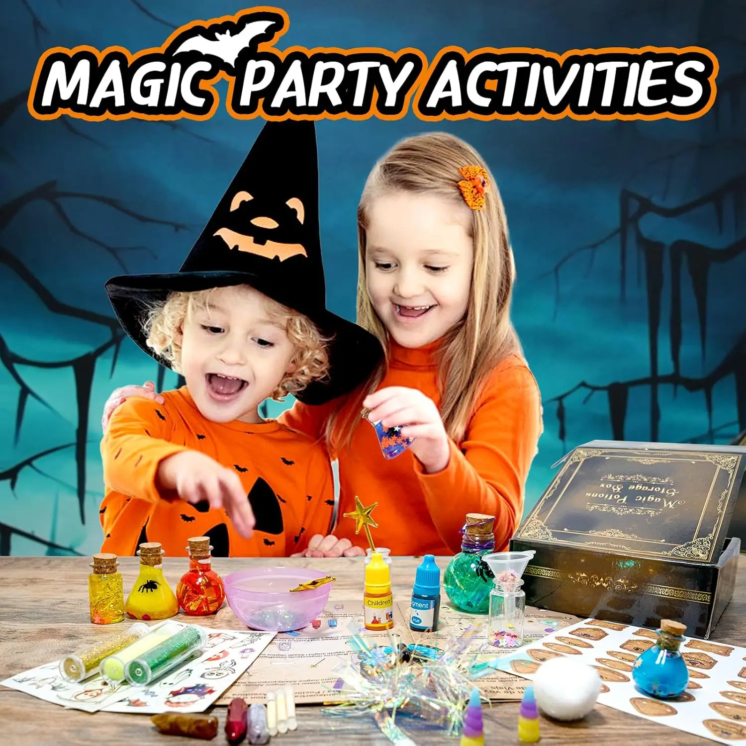 DIY Fairy Magical Potions Kit Witches' Magical Color Changing Freezing Potions Art Craft Kit Science Experiments Games Kid Craft