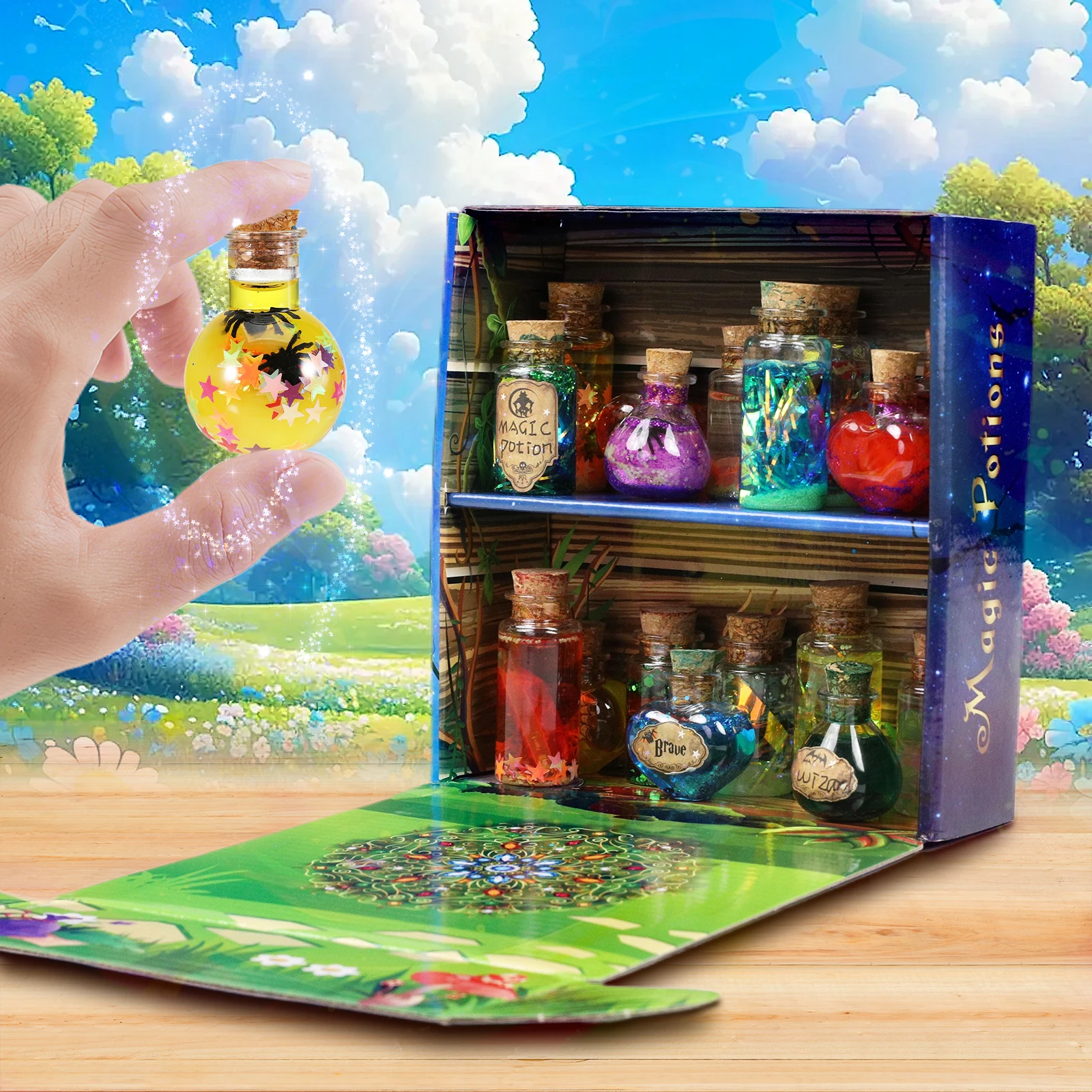 DIY Fairy Magical Potions Kit Witches' Magical Color Changing Freezing Potions Art Craft Kit Science Experiments Games Kid Craft