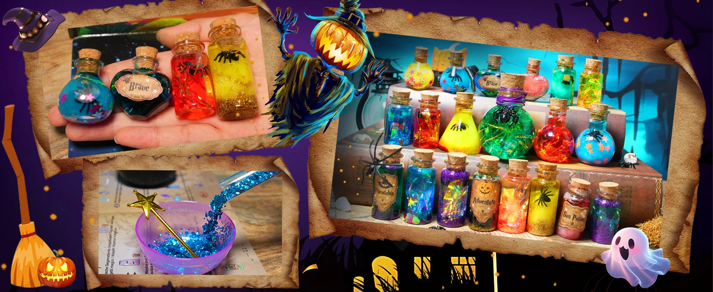 DIY Fairy Magical Potions Kit Witches' Magical Color Changing Freezing Potions Art Craft Kit Science Experiments Games Kid Craft