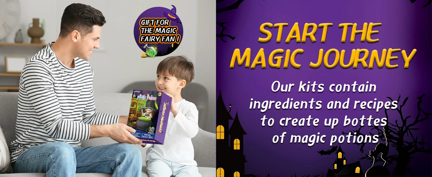 DIY Fairy Magical Potions Kit Witches' Magical Color Changing Freezing Potions Art Craft Kit Science Experiments Games Kid Craft