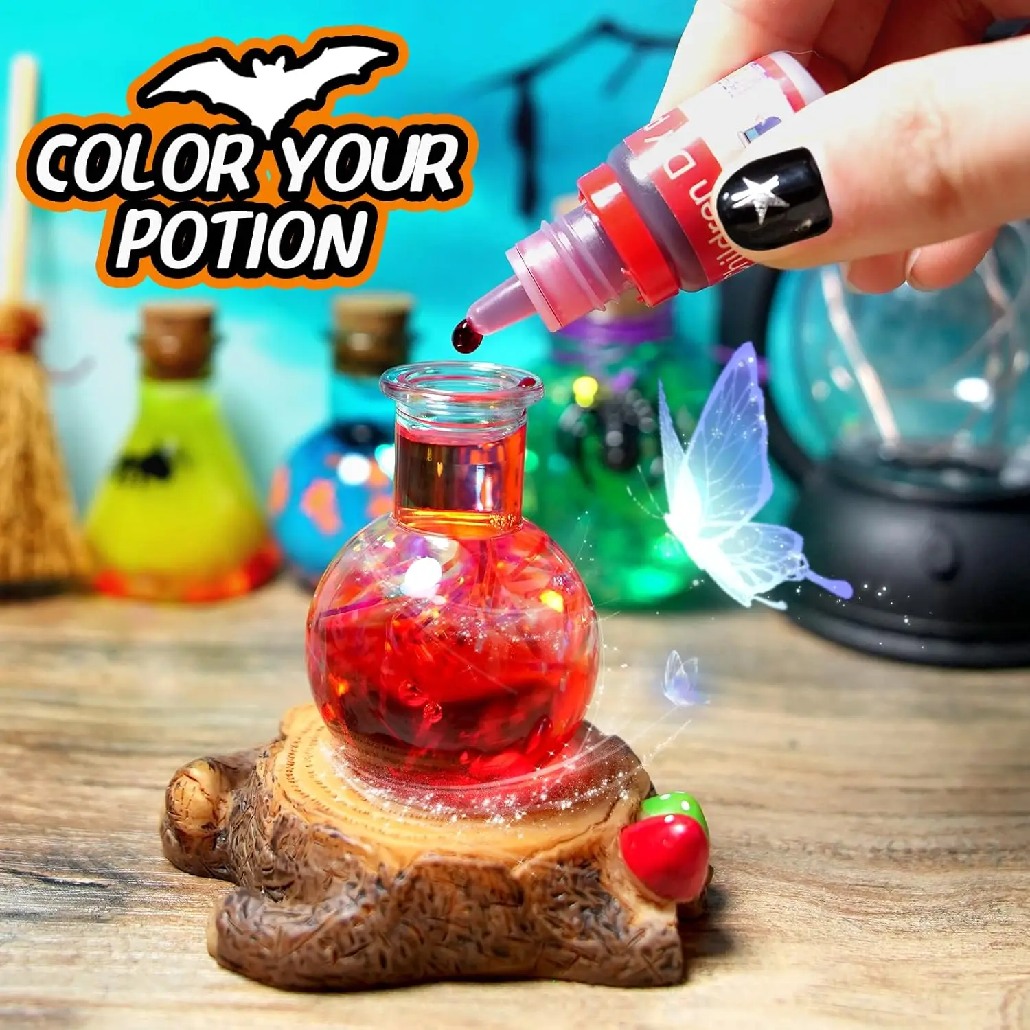 DIY Fairy Magical Potions Kit Witches' Magical Color Changing Freezing Potions Art Craft Kit Science Experiments Games Kid Craft