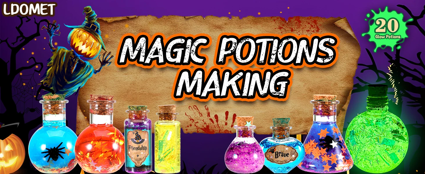 DIY Fairy Magical Potions Kit Witches' Magical Color Changing Freezing Potions Art Craft Kit Science Experiments Games Kid Craft