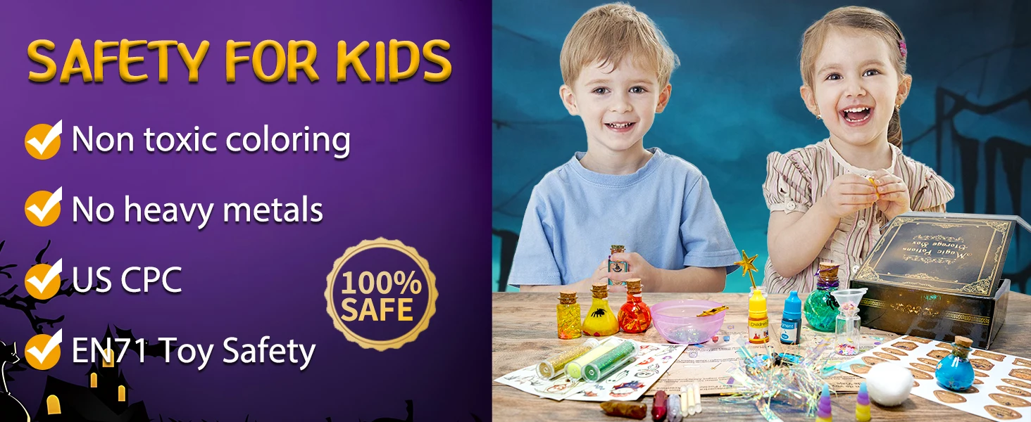 DIY Fairy Magical Potions Kit Witches' Magical Color Changing Freezing Potions Art Craft Kit Science Experiments Games Kid Craft